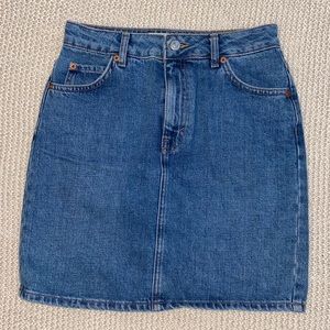 Topshop denim skirt